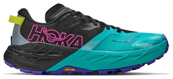 Zapatillas de trail Hoka Speedgoat 7 verde/negro para mujer
