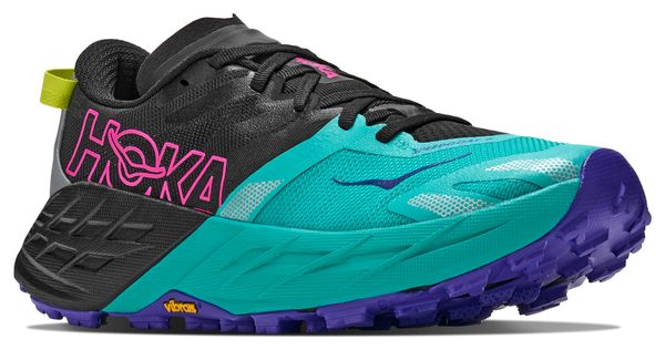 Zapatillas de trail Hoka Speedgoat 7 verde/negro para mujer