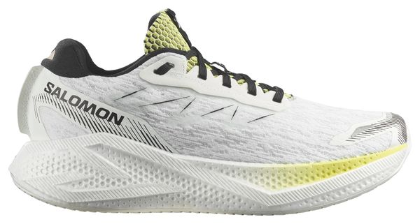 Zapatillas de running Salomon Aero Glide 4 blancas/amarillas para hombre