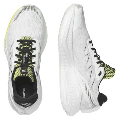 Zapatillas de running Salomon Aero Glide 4 blancas/amarillas para hombre