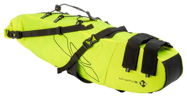 M Wave Rough Ride Saddle Bag L 11L Fluorescent Yellow