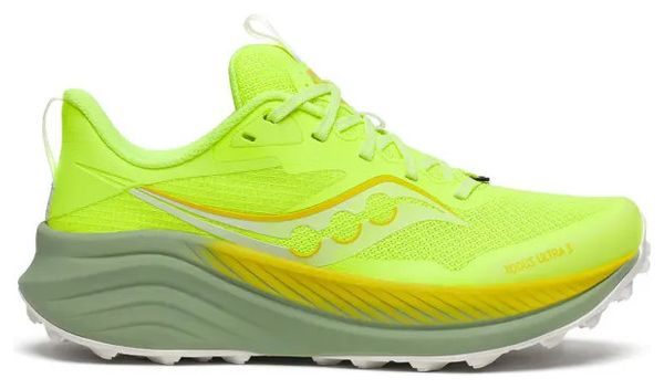 Zapatillas <strong>Trail</strong>Mujer <strong>Saucony Xodus Ultra 3 Amarillo/Caqui</strong>