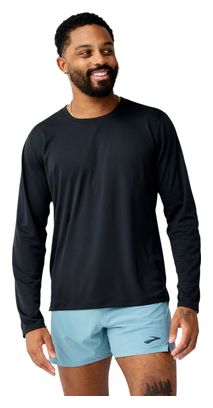 Maglietta da corsa Brooks Dash nera da uomo
