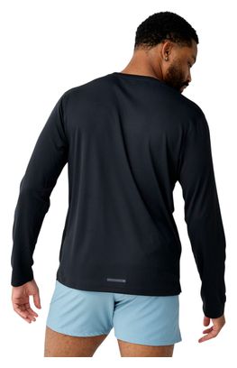 Maglietta da corsa Brooks Dash nera da uomo