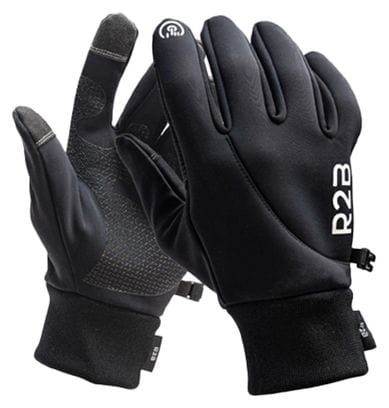 Gants Hiver R2B Compatibles avec écran tactile et imperméables Noir