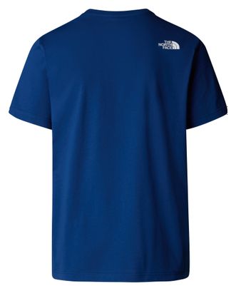T-Shirt Manches Courtes The North Face Mountain Line Bleu