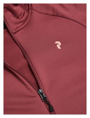 Giacca in pile Peak Performance Rider Essentials Hood rossa da donna