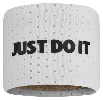 Nike Dri-Fit Terry Just Do It Frottee Stirnband Weiß