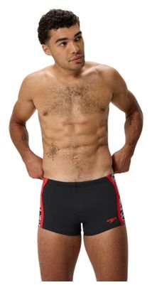 Speedo Men's Hyperboom Splice Swim Trunks Black/Red