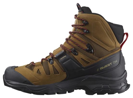 Zapatillas de senderismo Salomon Quest 4 GTX Marrón Negro Hombre