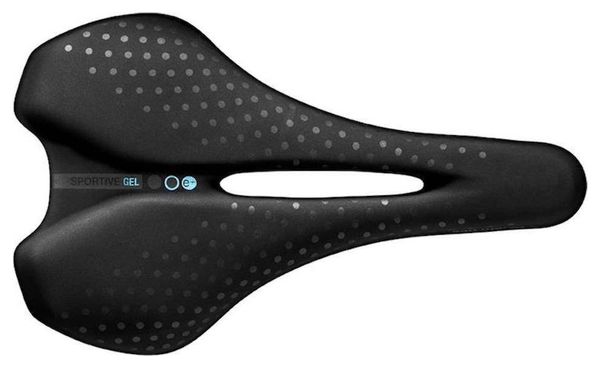 San Marco Bioaktive Sportive Open Fit Gel Suede Saddle Black