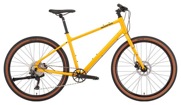 Kona Dew Plus City Bike Fitness Shimano Deore 10S 650mm Gloss Kodak Yellow 2022