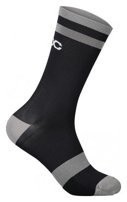 POC Lure MTB Lange Socken Schwarz / Grau