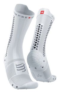 Paar Compressport Pro Racing Socks v4.0 Bike Weiß