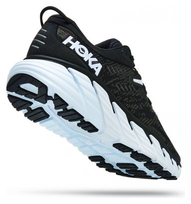 Hoka One One Gaviota 4 Running Shoes Black White Wide 2E