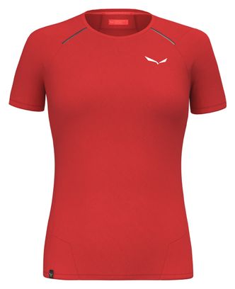 Camiseta Salewa Pedroc Dry Hybrid para mujer Rojo