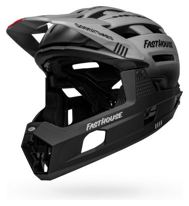 CASCO BELL  Super Air  R MENTONERA DES MONTABLE Gris Negro