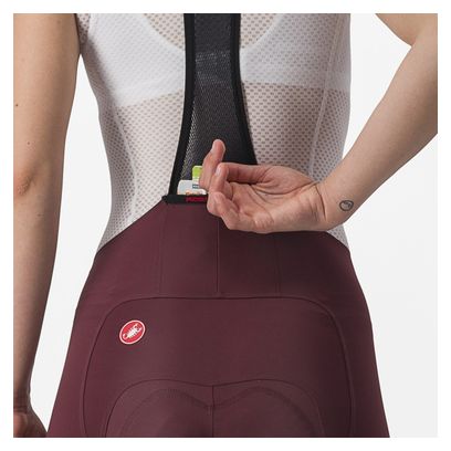 Dames Castelli Free Aero RC Bordeaux Korte Broek