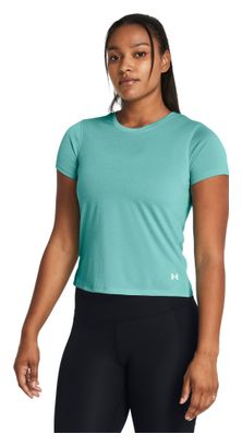 Maillot de manga corta Under Armour Launch Azul para mujer