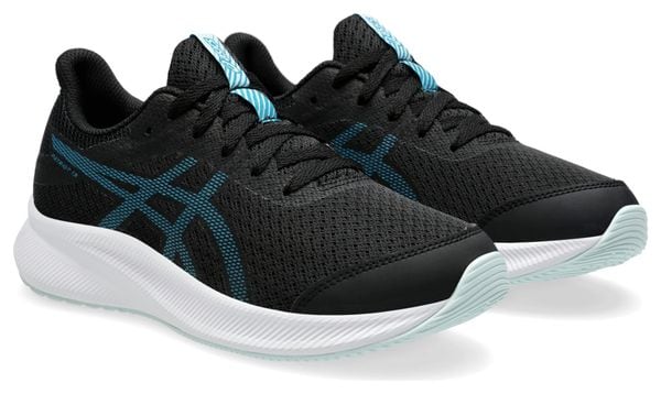 Asics Patriot 13 GS Hardloopschoenen Zwart/Blauw Kind