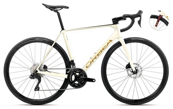 Orbea Orca M30i Rennrad Shimano 105 Di2 12S 700 mm Elfenbeinweiß 2025