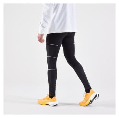 Kiprun Warm Rain Running Leggings Schwarz