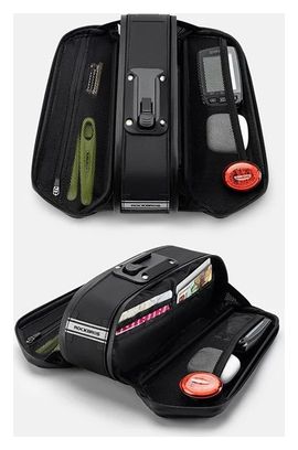 ROCKBROS Sacoche de Selle de Vélo 0.8L avec Garde-Boue noir