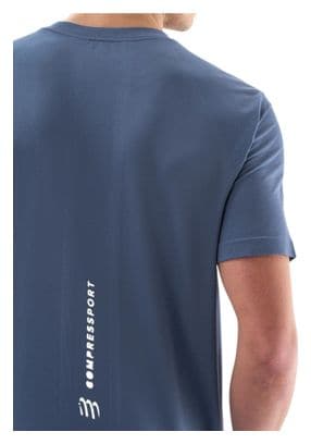 Compressport Performance Jersey met korte mouwen Blauw Heren