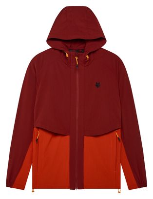 Chaqueta Cortaviento Fox Survivalist Roja para Hombre