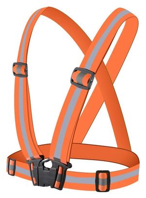 Harnais réfléchissant réglable orange