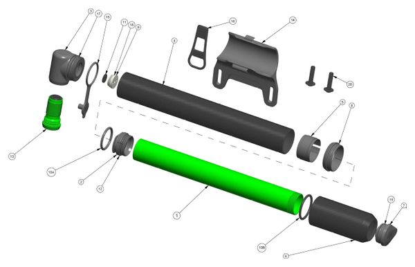 OneUp Explore Pump Strap (x3 stuks)