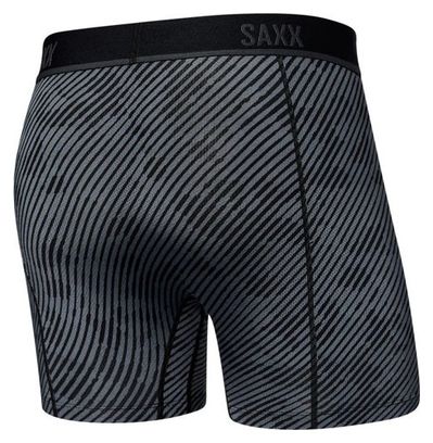 Calzoncillos Saxx Kinetic Light Compression Mesh Brief Negro Gris