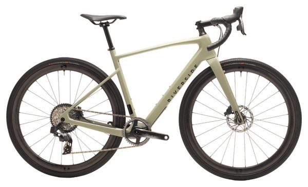 Gravel Bike Riverside GCR Sram Force etap AXS 12V Reynolds ATR 700mm Beige 2023