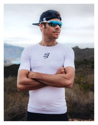 Compressport On/Off Short Sleeve Jersey White