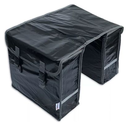 Double sacoche noire - 32 litres avec réflecteurs