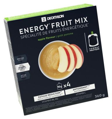 Spécialité de Fruits Energétiques Decathlon Nutrition Pomme 4x90g