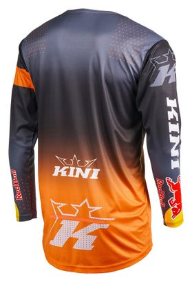 Kini Red Bull MXC 2.0 Langarm-Trikot Grau/Orange für Herren