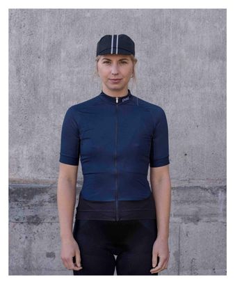 Maillot Manches Courtes Femme Poc Essential Road Bleu Foncé