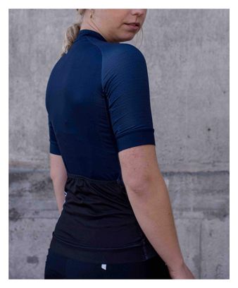 Maillot Manches Courtes Femme Poc Essential Road Bleu Foncé