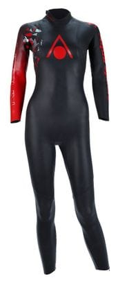Traje de neopreno para mujer Aquasphere Racer V3 Negro / Rojo