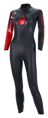 Traje de neopreno para mujer Aquasphere Racer V3 Negro / Rojo