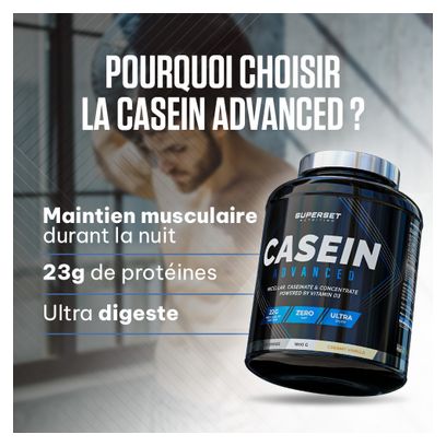 100% Casein Advanced (1 8kg) - Superset Nutrition - Vanille Crémeuse - Caséines