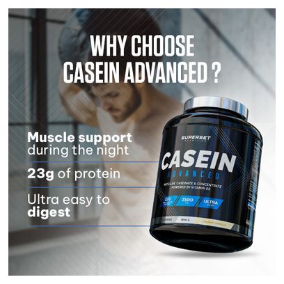 100% Casein Advanced (1 8kg) - Superset Nutrition - Vanille Crémeuse - Caséines