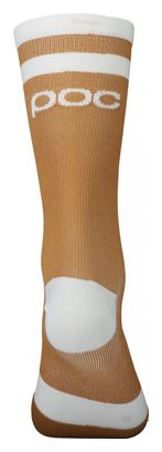 POC Lure MTB lange braune / weiße Socken