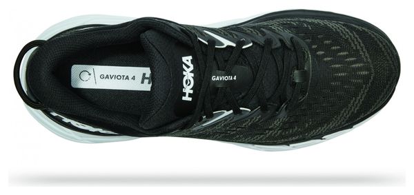 Hoka One One Gaviota 4 Laufschuhe Schwarz Weiß