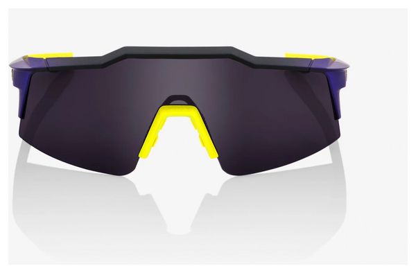 100% Speedcraft SL Brille - Matte Metallic Digital Brights - Rauchglas