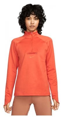 Haut 1/2 zip Nike Dri-Fit Element Trail Rouge Femme