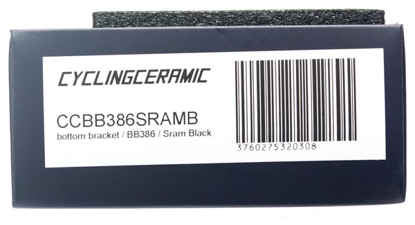 CyclingCeramic Bottom Bracket BB Evo 386 Sram GXP Black