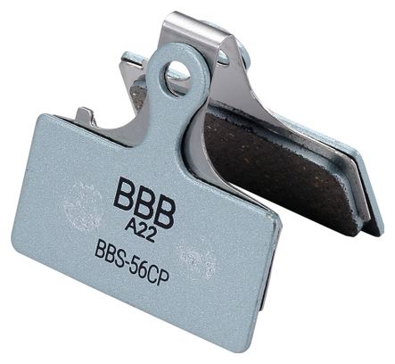 Coppia di pastiglie freno organiche BBB DiscStop Coolfin per Shimano Deore/SLX/XT/XTR