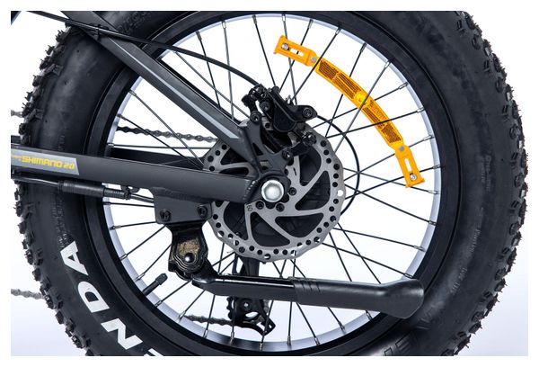 Moma BIKES Vélo pliant FAT PRO 20 , Equipé Full SHIMANO, freins a disques Hydrauliques, Bat. Ion Lthium Intégrée et amovible 48V 15Ah